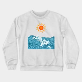 Sun and Waves Crewneck Sweatshirt